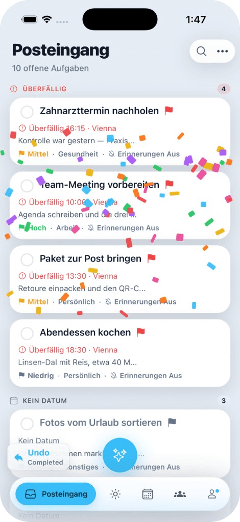 Todofy Posteingang